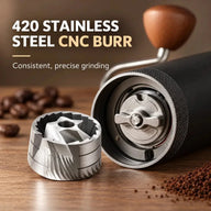 Nahaufnahme des CNC-Kegelmahlwerks aus Edelstahl 420