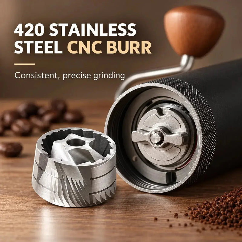 Nahaufnahme des CNC-Kegelmahlwerks aus Edelstahl 420