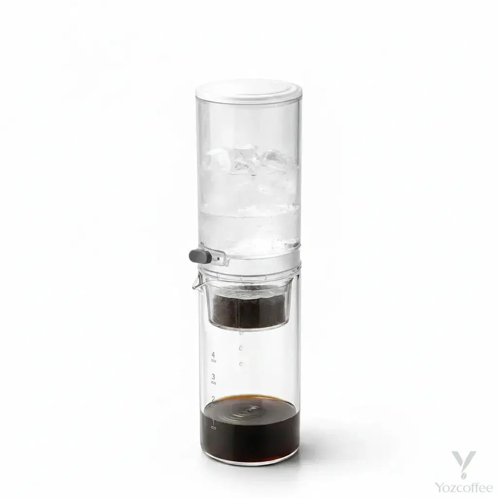 Cold drip coffee maker with 650ml glass carafe