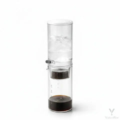 Cold-Drip-Kaffeebereiter – 650-ml-Glaskaraffe (22 oz), regelbarer Durchfluss, wiederverwendbarer Edelstahlfilter