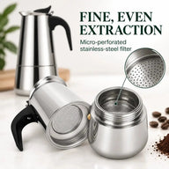 Filtre réutilisable en acier de la cafetière moka en acier inoxydable