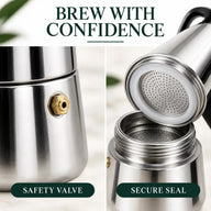 Soupape de sécurité et joint de la cafetière moka en acier inoxydable