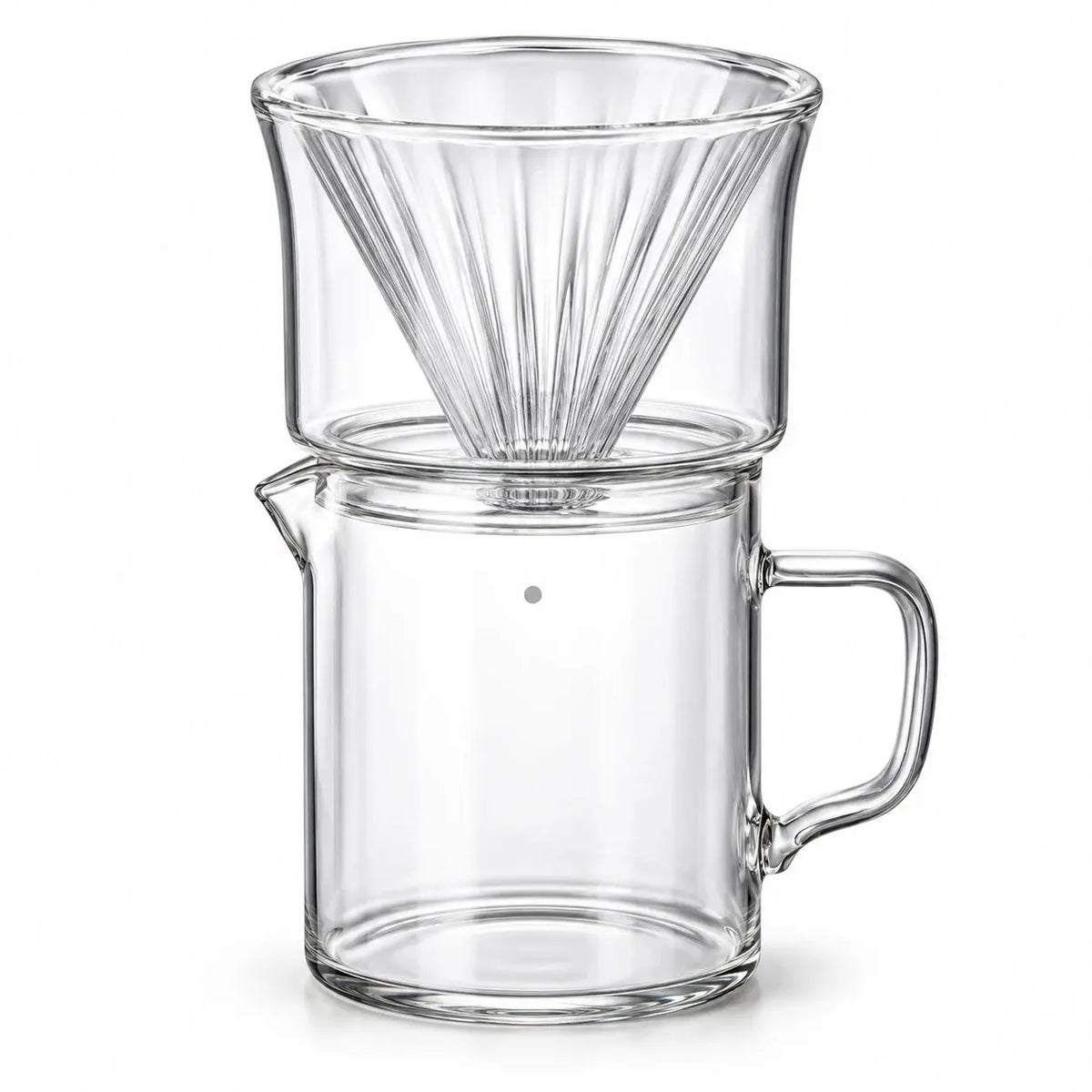 Pour-overset met glazen kegeldripper en karaf van 400 ml