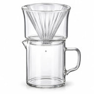 Pour-overset met glazen kegeldripper en karaf van 400 ml