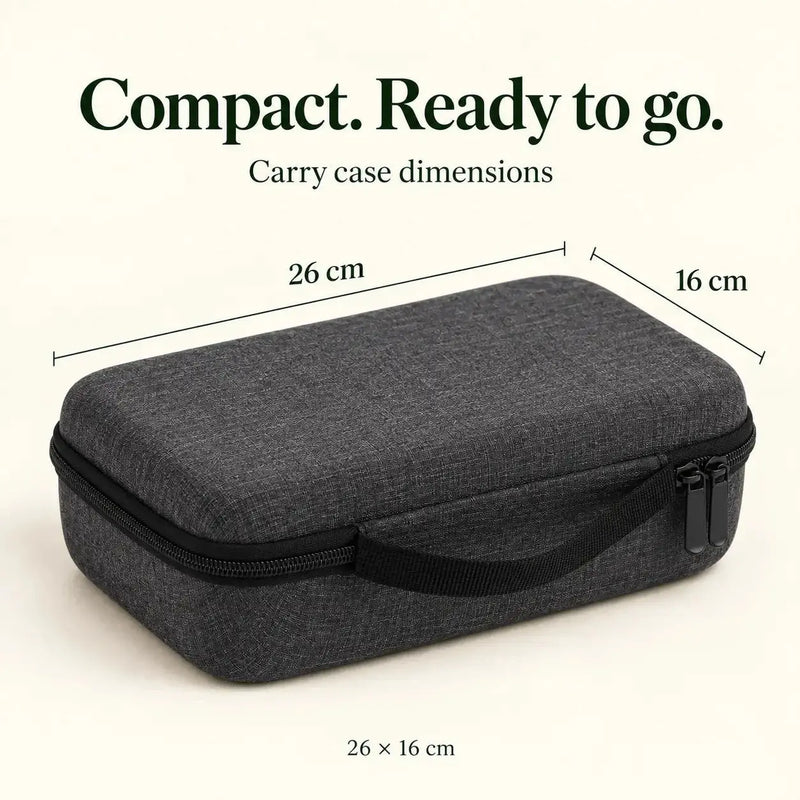 Travel pour-over set carry case dimensions