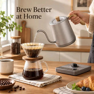 Elektrischer Schwanenhalskessel für Pour-over zu Hause