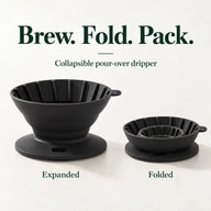 Collapsible dripper from the travel pour-over set