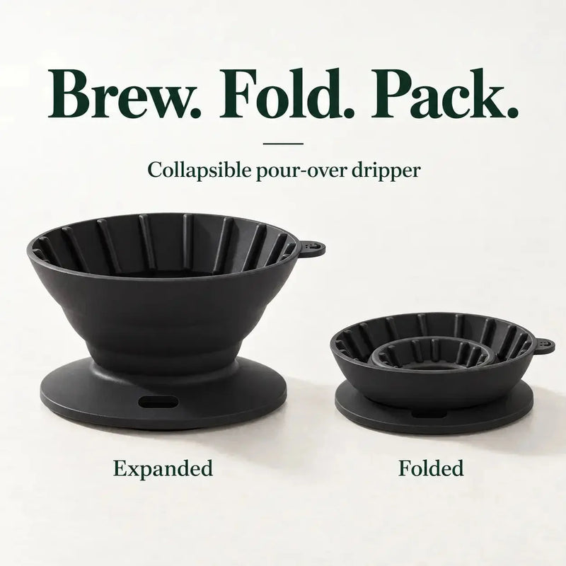 Collapsible dripper from the travel pour-over set