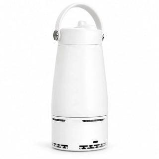 Yozcoffee white 500ml electric cooling and warming cup with carry handle and vented base