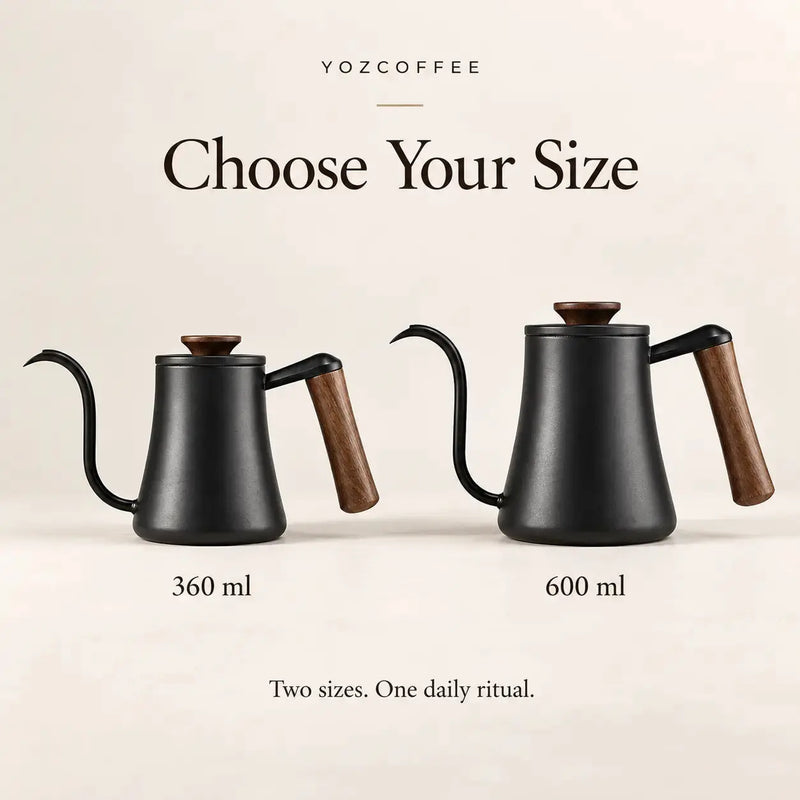 360ml・600mlの細口ドリップケトル
