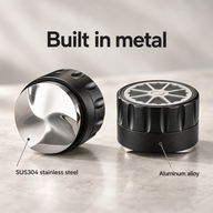 Distributievoet van roestvrij staal SUS304 en zwarte body van aluminiumlegering