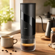 Portable Espresso Maker 51mm 2-in-1 Ground & Capsule Black: ground capsule alternate angle full