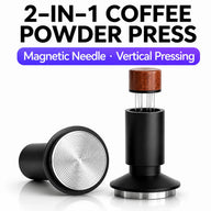 Espresso Tamper WDT Distributor 53mm 2-in-1 Stainless Steel: yozcoffee 2 in 1 espresso tamper magnetic needle distribut (3)