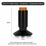 Espresso Tamper WDT Distributor 53mm 2-in-1 Stainless Steel: yozcoffee 2 in 1 espresso tamper magnetic needle distribut (5)