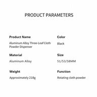 Espresso Distributor Leveler 51/53/58mm Aluminum Alloy 3-Leaf: size material guide