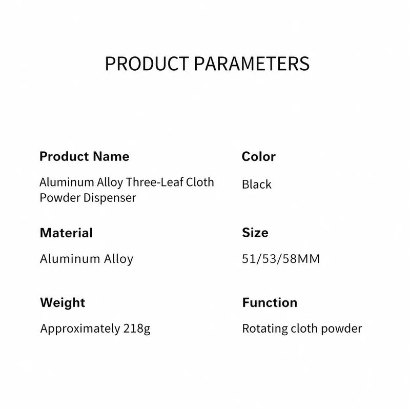 Espresso Distributor Leveler 51/53/58mm Aluminum Alloy 3-Leaf: size material guide