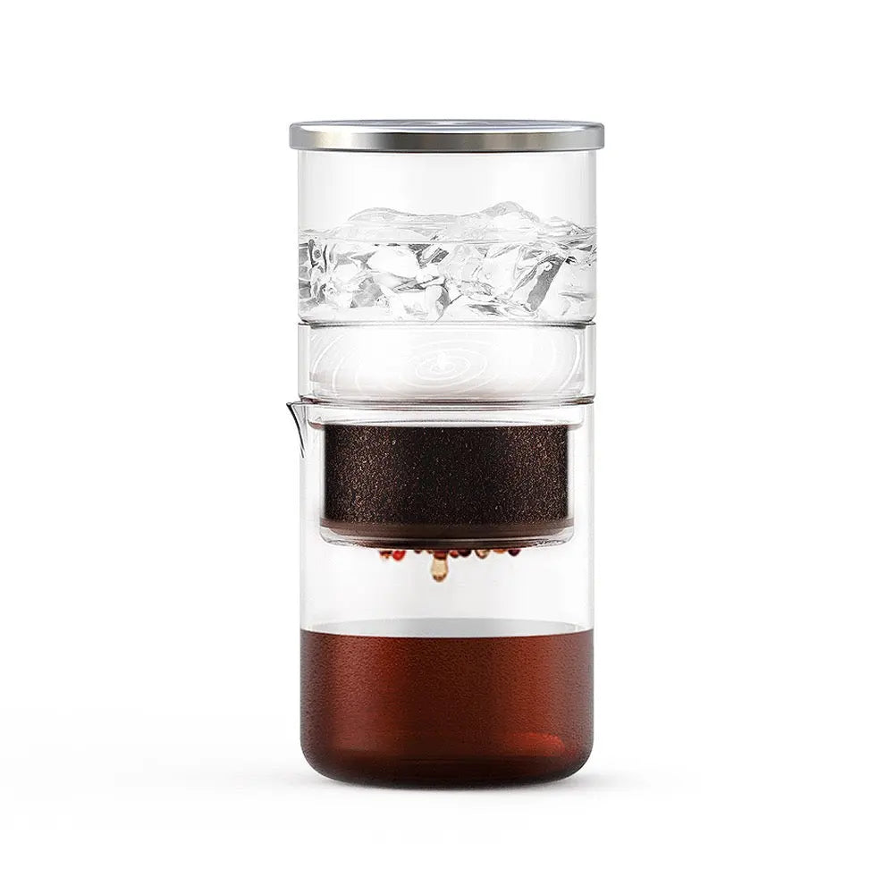 Ice Drip Cold Brew Maker 300ml Glass Slow Drip Transparent — hero product shot on a white background