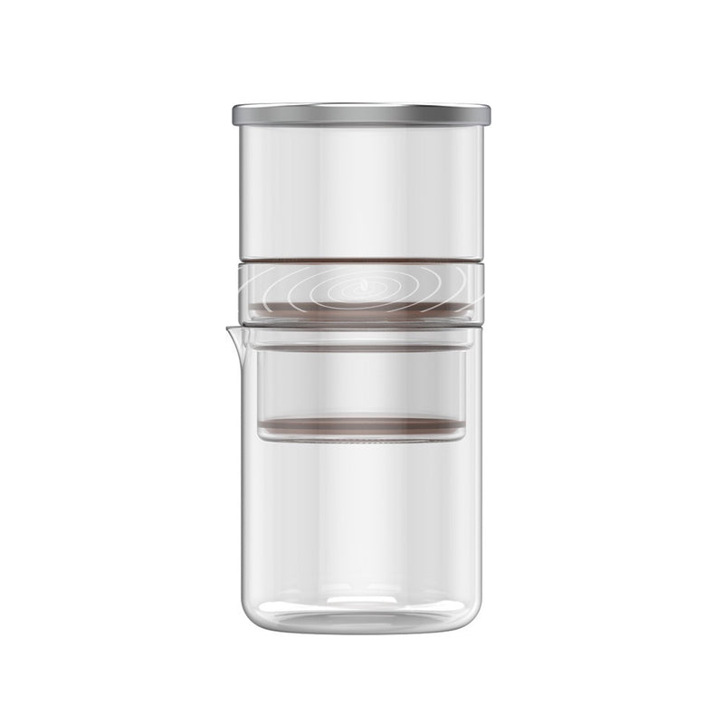 Yozcoffee 300ml transparent ice drip cold brew coffee maker empty product view