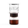 Yozcoffee 300ml ice drip cold brew coffee maker filled with ice water coffee grounds and brewed coffee