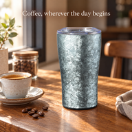 Titanium Travel Coffee Cup – 320ml, Crystalline Finish - Vorschaubild 3