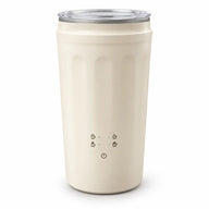 4-in-1 Electric Milk Frother & Warmer – Cream, 220V - miniatuur 1