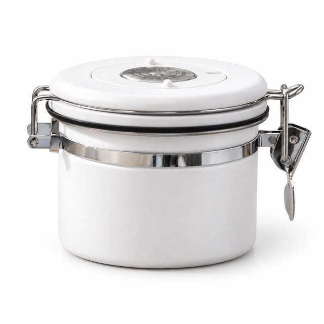 Coffee Bean Canister – 500ml, Stainless Steel & Date Dial