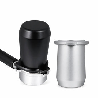 Breville Espresso Dosing Cup 54mm Aluminum Alloy Black/Silver: yozcoffee 54mm espresso dosing cup breville 8 series alumi