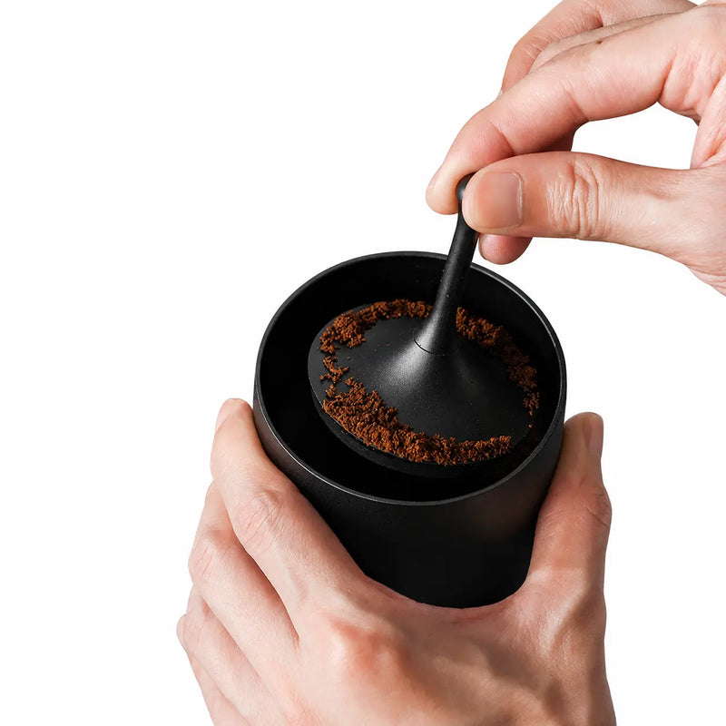 Espresso Dosing Cup 58mm Aluminum Alloy Distributor — alternate angle of the full product