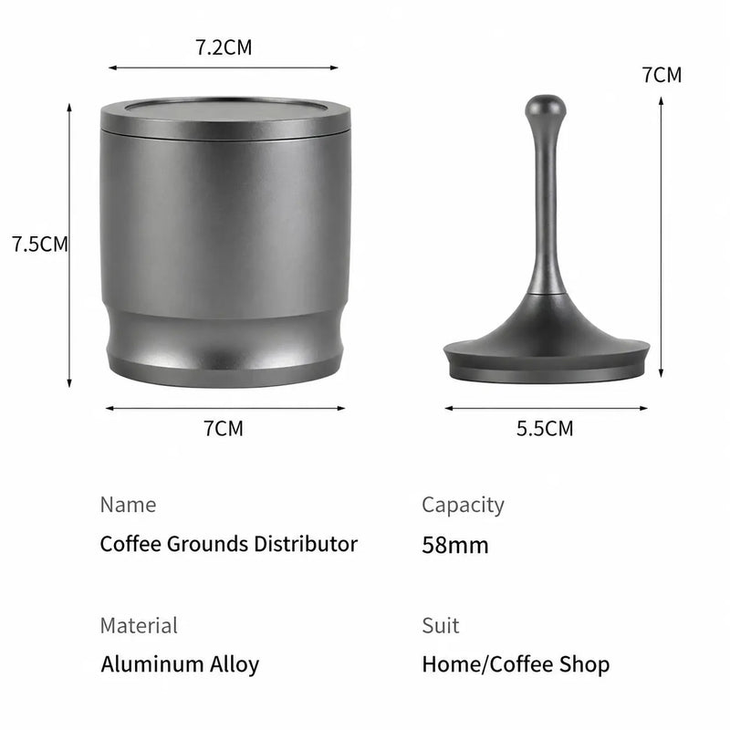 Espresso Dosing Cup 58mm Aluminum Alloy Distributor: dimensions