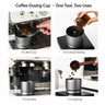 Yozcoffee 58mm coffee dosing cup distributor for direct use, manual brewing, grinding and weighing