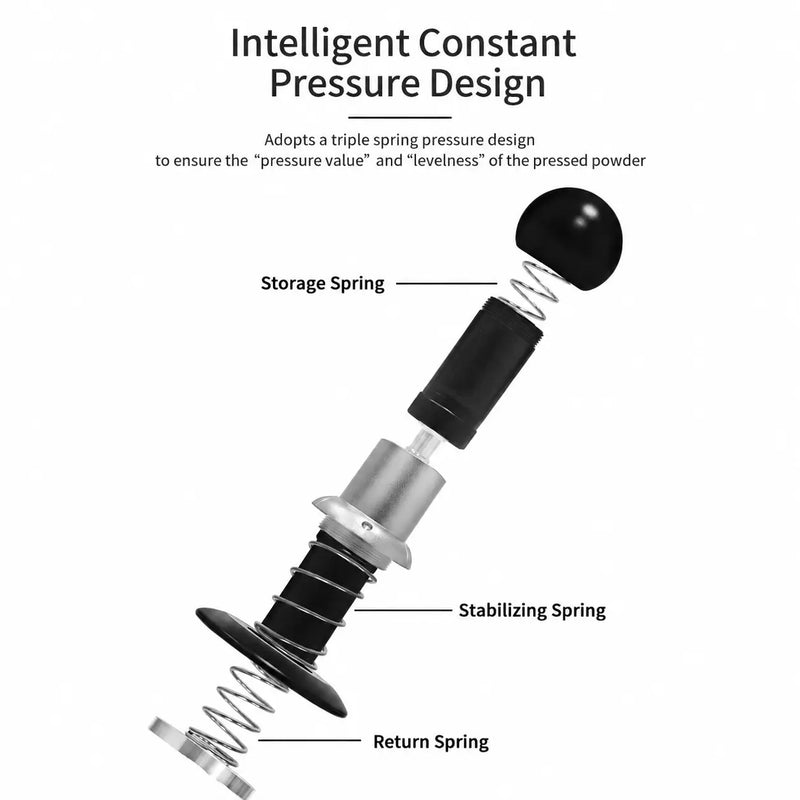 Espresso Tamper 58mm Aluminum Alloy Impact Design: constant pressure design
