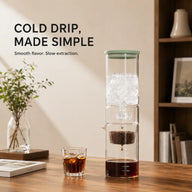 Cafetera de goteo en frío – torre de vidrio de 600 ml, caudal regulable - miniatura 2