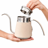 Gooseneck Pour Over Kettle 600/700ml 304 Stainless Steel: handheld size reference