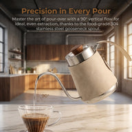 Gooseneck Pour Over Kettle 600/700ml 304 Stainless Steel: hero product shot
