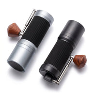 Manual Coffee Grinder 40 Settings Stainless Steel Burr: black silver hero product shot