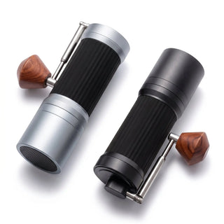 Manual Coffee Grinder 40 Settings Stainless Steel Burr: black silver hero product shot