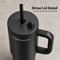 Insulated Tumbler with Handle & Straw – 710ml - miniatura 4