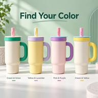 Insulated Straw Tumbler – 900ml, Removable Glass Insert - miniatura 7