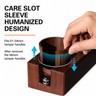 Yozcoffee ABS wood grain espresso tamper stand with a removable sleeve for different handle sizes