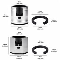 Espresso Tamping Stand Aluminum Alloy Adjustable Portafilter: yozcoffee aluminum alloy espresso portafilter tamping stan (6)