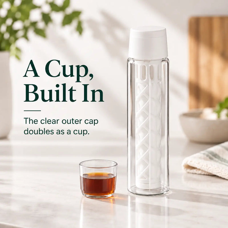 Yozcoffee ガラス製水出しコーヒーボトル 550 ml｜フィルター付きの商品画像