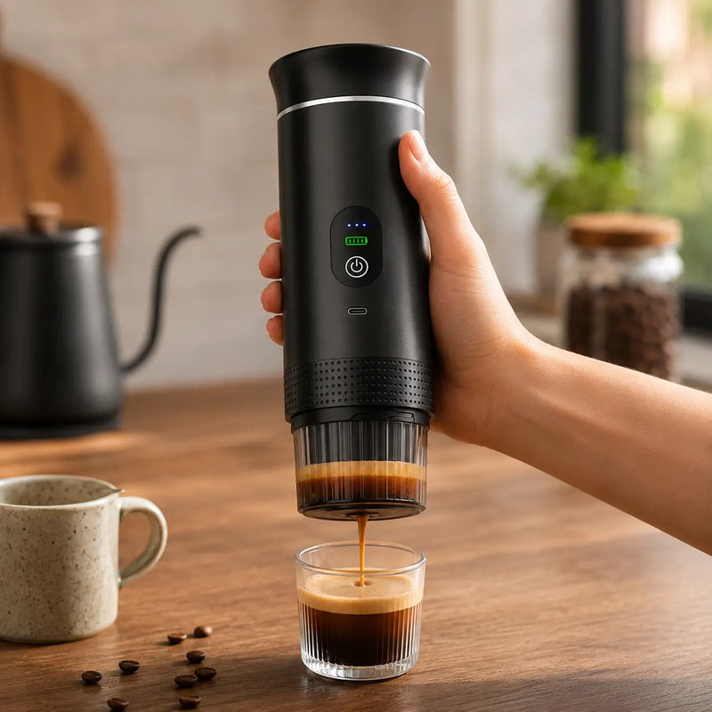 Portable Capsule Coffee Machine NS/DG Capsules & Ground Coffee: dg capsules alternate angle full