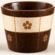 Brown Floral Grid