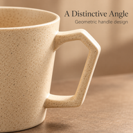 Ceramic Coffee Mug 360ml with Geometric Handle - Vorschaubild 4