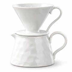 Ceramic Pour Over Coffee Set – 450ml Server & Dripper