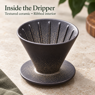 Ceramic Pour Over Coffee Set – 550ml Server & Dripper - Vorschaubild 5