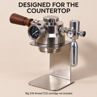 CO₂-Espressomaschine mit Holzgriff, Ständer und Metallbecher - Vorschaubild 7