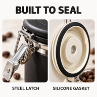 Coffee Bean Canister – 500ml, Stainless Steel & Date Dial - miniatura 4