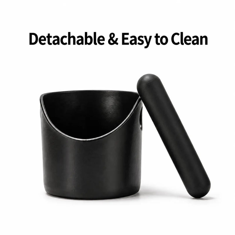 Coffee Knock Box 0.45L ABS Rubber Metal Espresso Bar: rubber metal espresso detachable bar