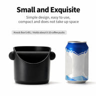 Coffee Knock Box 0.45L ABS Rubber Metal Espresso Bar: rubber metal espresso compact capacity